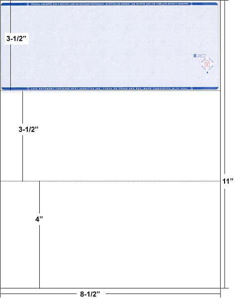 Burgundy High Security Checks on Top Compatible w/QB accounting software - Custom Computer Checks on Top (1000)