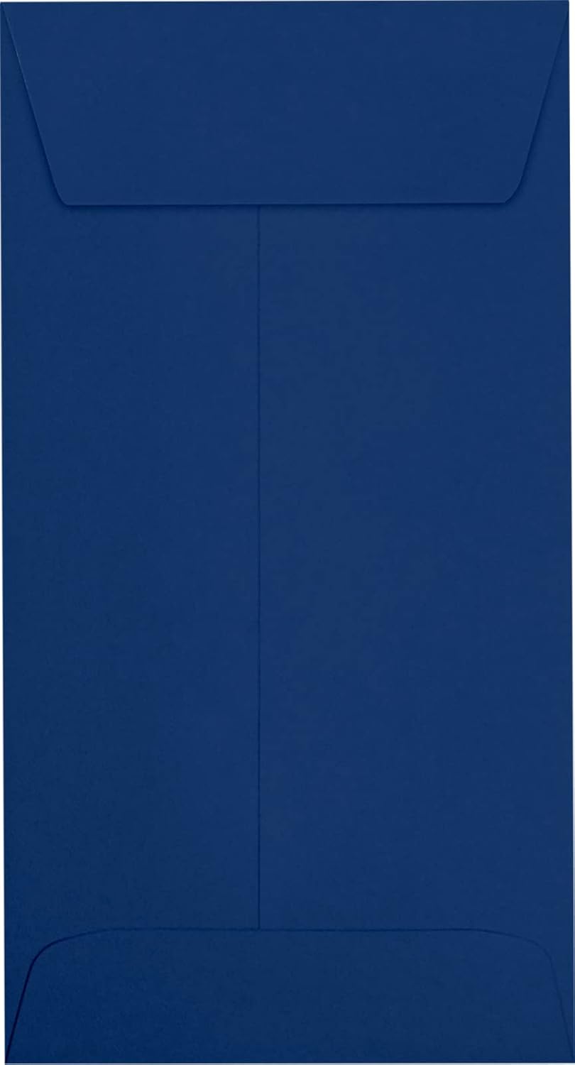 LUXPaper #7 Coin Envelopes | Peel & Press | 3 1/2" x 6 1/2" | Navy Blue | 80lb. Text | 50 Qty