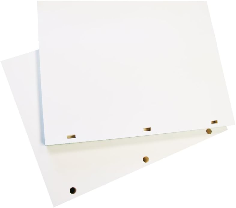 Archival Paper Watermarked 32lb Minute Paper - 11" X 8-1/2" - 100% Cotton, Acid-Free, Blank Sheets for Minute Books or Ledgers- (100 Round Holes)