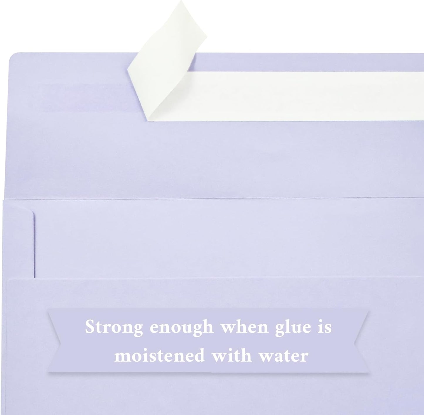 200 Pack #10 Business Envelopes, Light Purple Standard Envelopes Self Seal, Letter Size Mailing Envelopes for Checks Letters Invoices Statements Birthday Graduation Wedding, 4 1/8 x 9 1/2 Inch