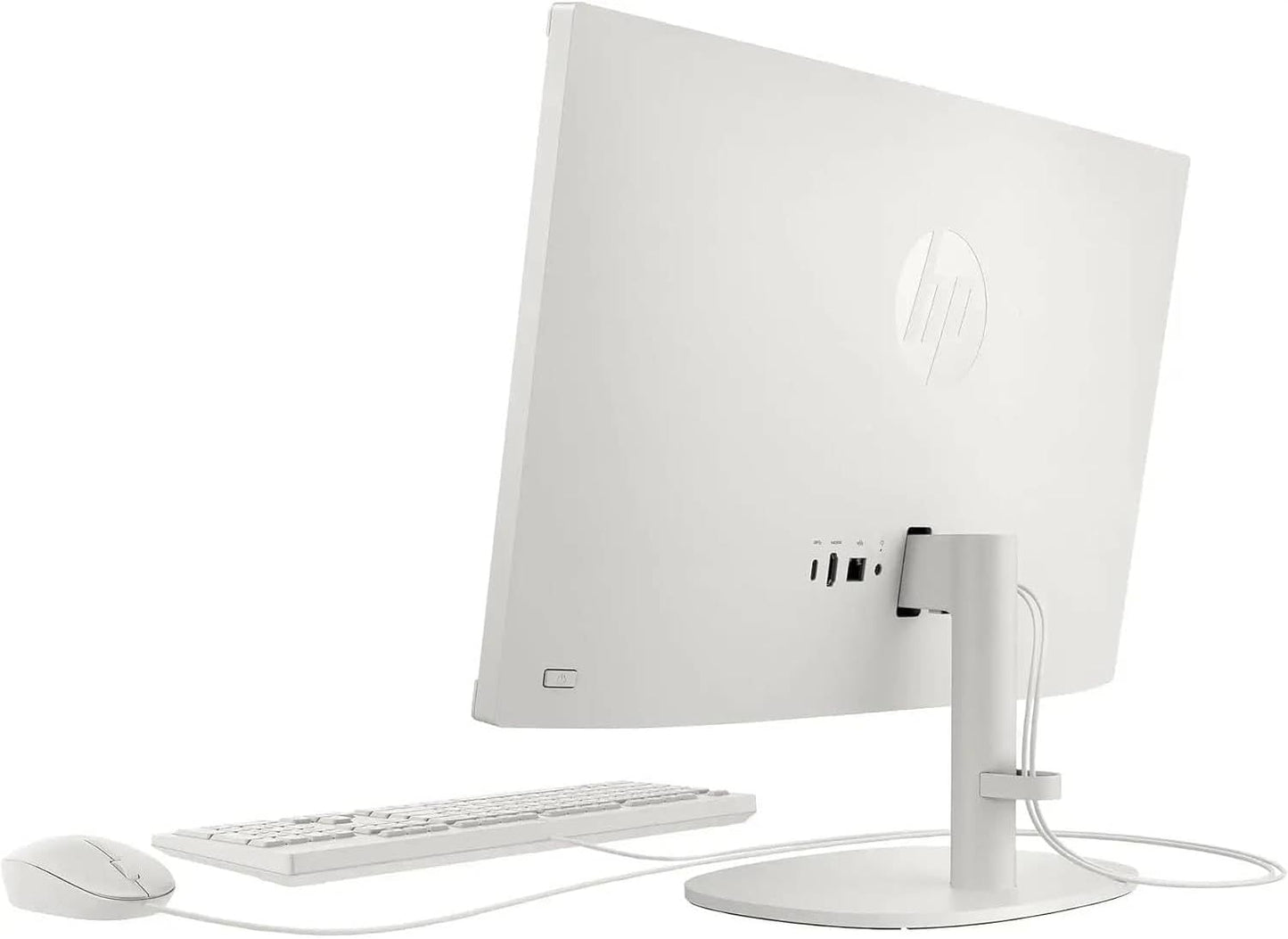 HP 2025 New 22 Inch All-in-One Desktop Computer • 20GB RAM • 512GB PCIe SSD • Intel CPU • Ultra-Quiet Design • Microsoft Office Trial • Wi-Fi 6 • White KB & Mouse • WOWPC Recovery USB • Windows 11