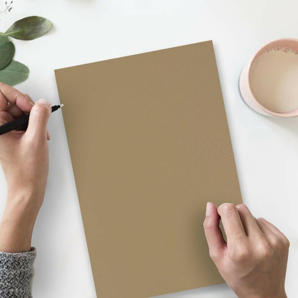 LUXPaper 8.5" x 14" Paper | Legal Size | Grocery Bag Brown | 70lb. Text | 50 Qty