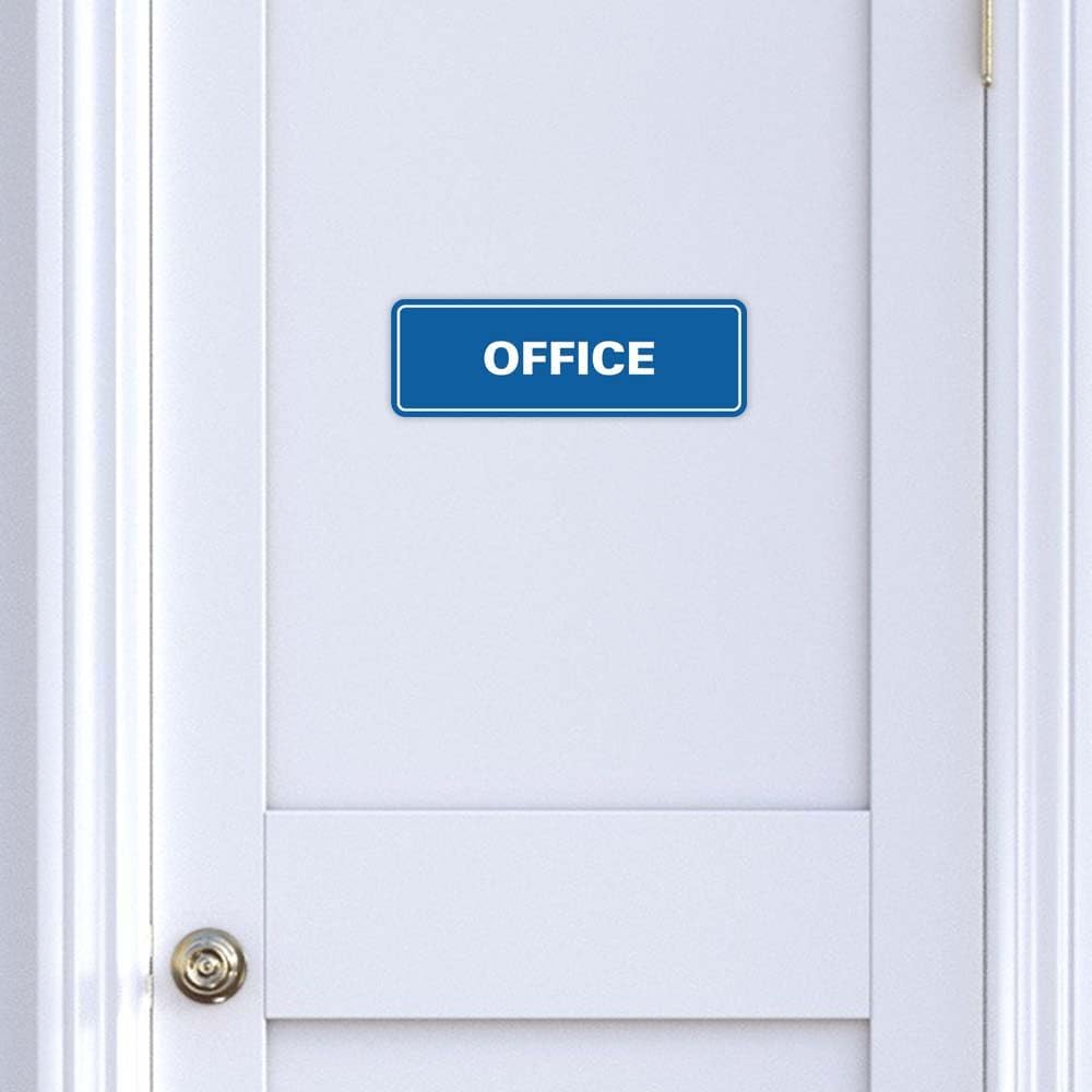 Signs ByLITA Standard Office Sign - Professional Business Signage - Easy to Install (Brushed Silver) - Large10 Pack