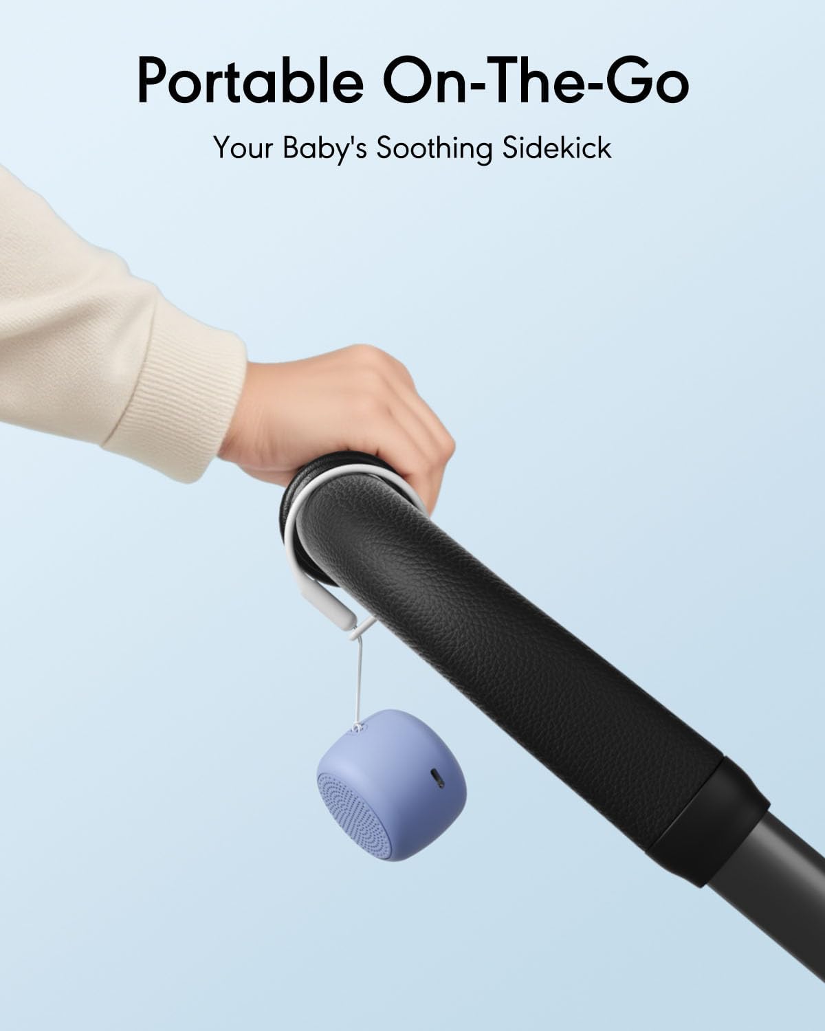 FLOWTUNE Sound Machine Flowtune White Noise Machine for Baby Adults, Mini Portable Sound Machine for Travel, 6H Timer, 18 Soothing Sleep Sounds Gift (Purple)