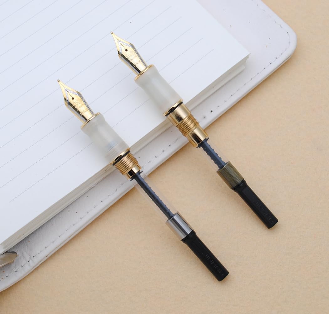 JINHAO 100 Fountain Pen with Ink Converter (Medium Nib 0.7mm, Palace Museum Red)