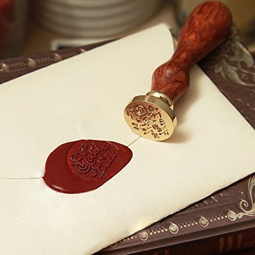 Vintage Alphabet Initial Q Wax Seal Sealing Stamp Sealing Wax Sticks Spoon Wood Box Set Classical Old-fashioned Antique Alphabet Invitation Package Seal Wax Stamp Box Kit