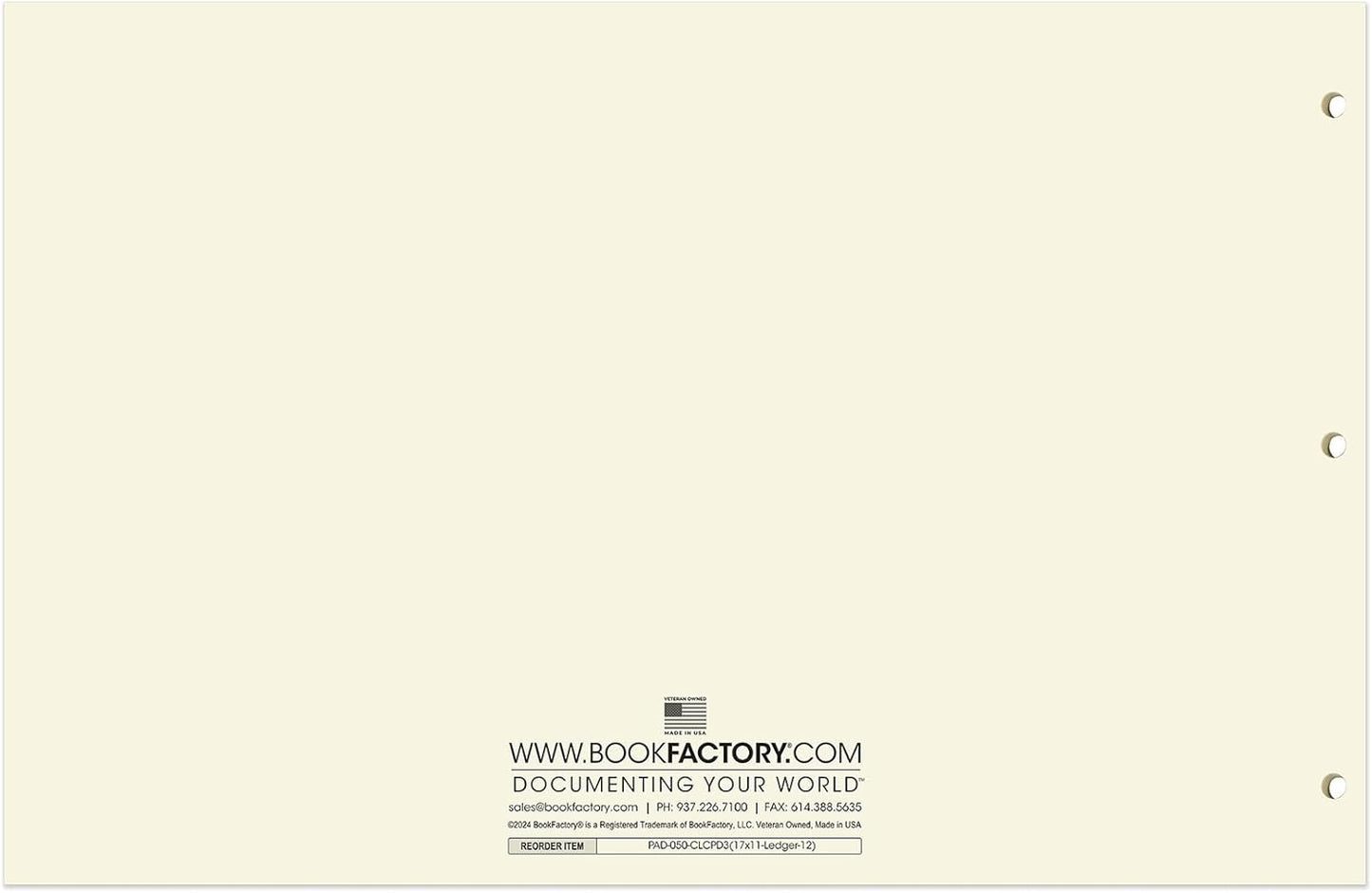 BookFactory Ledger Pad/Large 12 Column Accounting Ledger Columnar (Twelve Columns) Pads - 17'' x 11'', 50 Pages, Notepad Landscape Format (PAD-050-CLCPD3(17x11-Ledger-12)-AX)