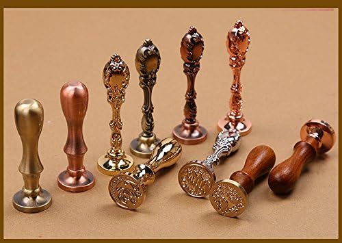 MDLG Luxury Dragon Sealing Wax Seal Stamp Vintage Custom Picture Logo Monogram Wedding Invitations Wax Sealing Stamp Bronze Metal Peacock Handle Set