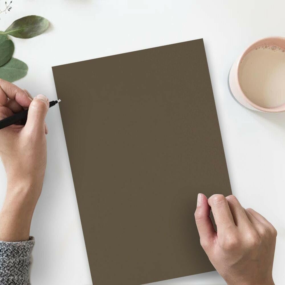 LUXPaper 8.5" x 14" Paper | Legal Size | Chocolate Brown | 80lb. Text | 50 Qty
