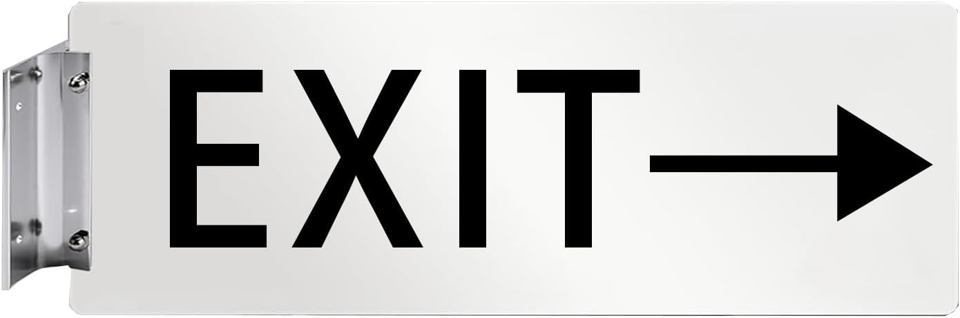 Aluminum Corridor Sign Holder, 10 Pack Direct Sign Mount Bracket, Design for Restroom, Conference Room Classic Silver Signs - 2" Length, 1/8" Substrate - Easy to Install