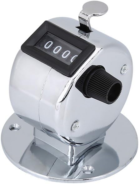 Bnineteenteam 5pcs Hand Tally Counters, 4 Digit Mechanical Palm Counter Handheld Number Click Counter Tally Clicker Counter for Sports Games Golf