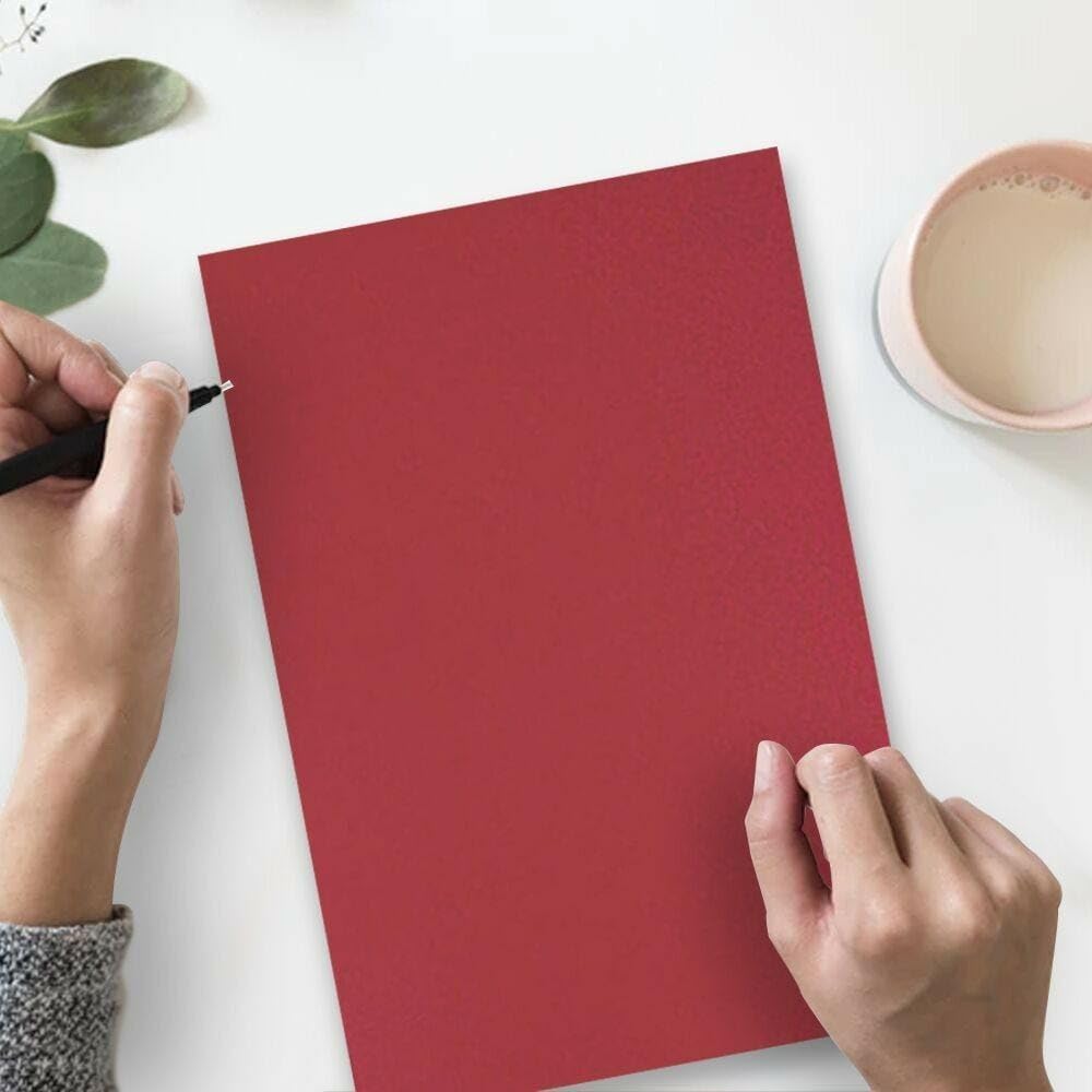 LUXPaper 8.5" x 14" Paper | Legal Size | Garnet Red | 80lb. Text | 50 Qty