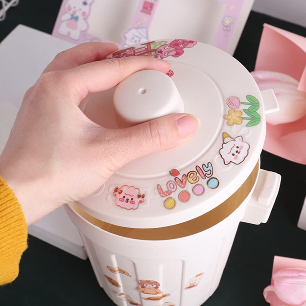 EAMOTOL 100 Sheets PET Decorative Stickers, Cute Waterproof Sticker Set for Scrapbook Diary Bullet Journaling Planner DIY Craft Album Calendar Notebook Laptop Phone Case- Animal Series