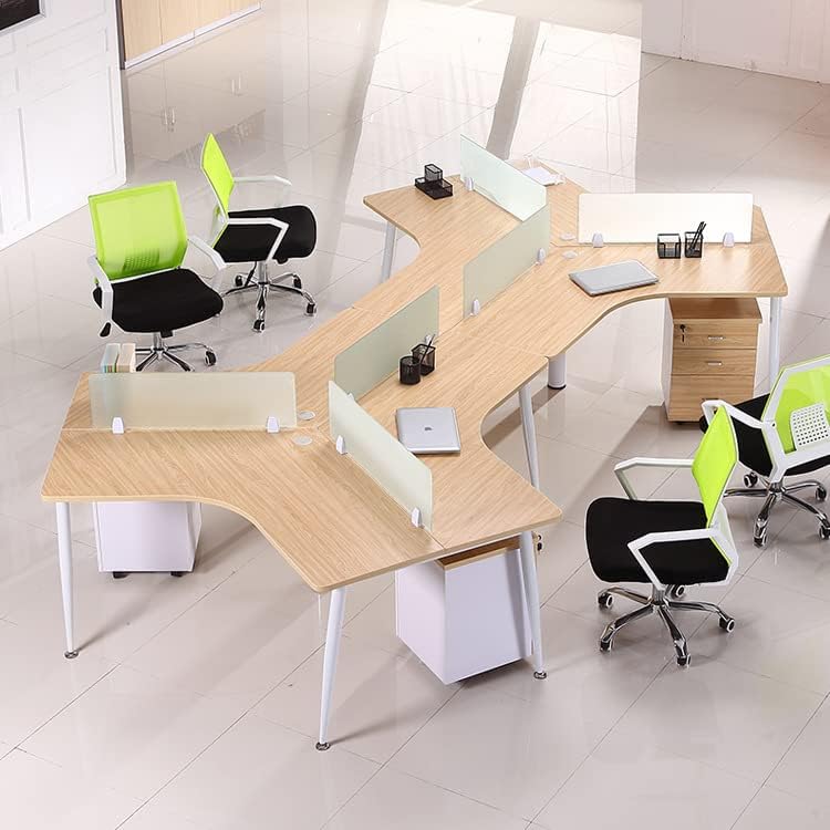 4PCS Desk Dividers Office Partitions, Privacy Desk Panel Protective, Frosted Acrylic Plexiglass Shield with Clamps for Offices Schools Call Centers - 23.6”L X15.8”W