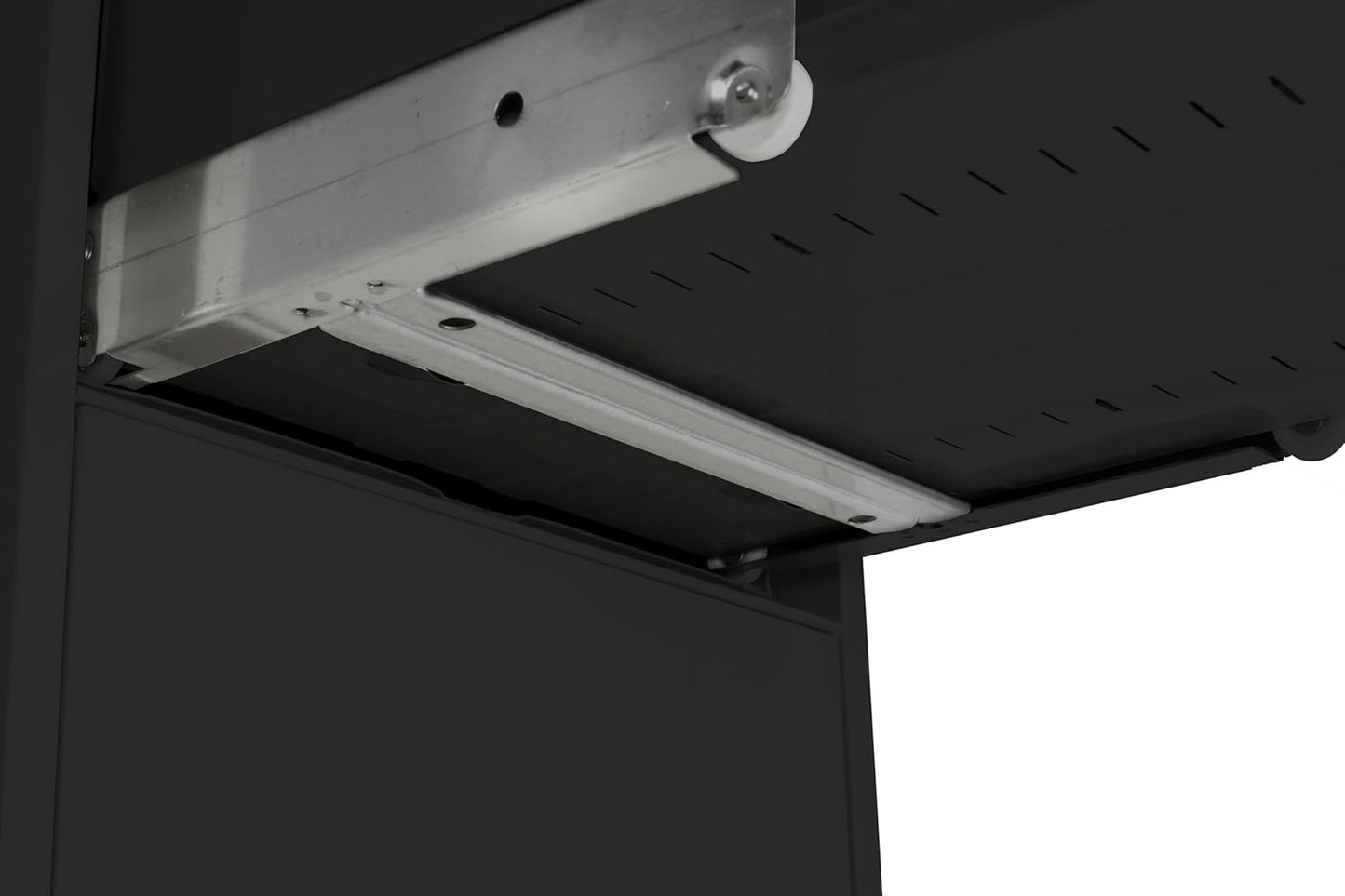 25 inch 2-Drawer Vertical Fireproof File Cabinet – Legal and Letter Size Filing – Key Lock – Water Resistant Seal – Fire and Impact Rated – Black Finish – Model LGL2W25B