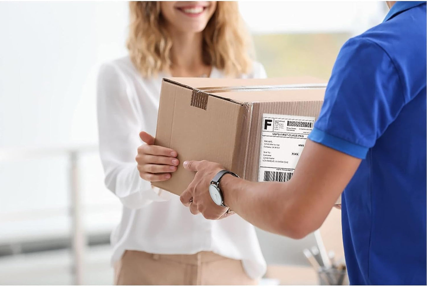 8.5" x 5.5" Address Labels, Half Sheet Shipping Labels, 2000 Sheets Self Adhesive Mailing Labels for Laser & Inkjet Printers (4000 Labels)