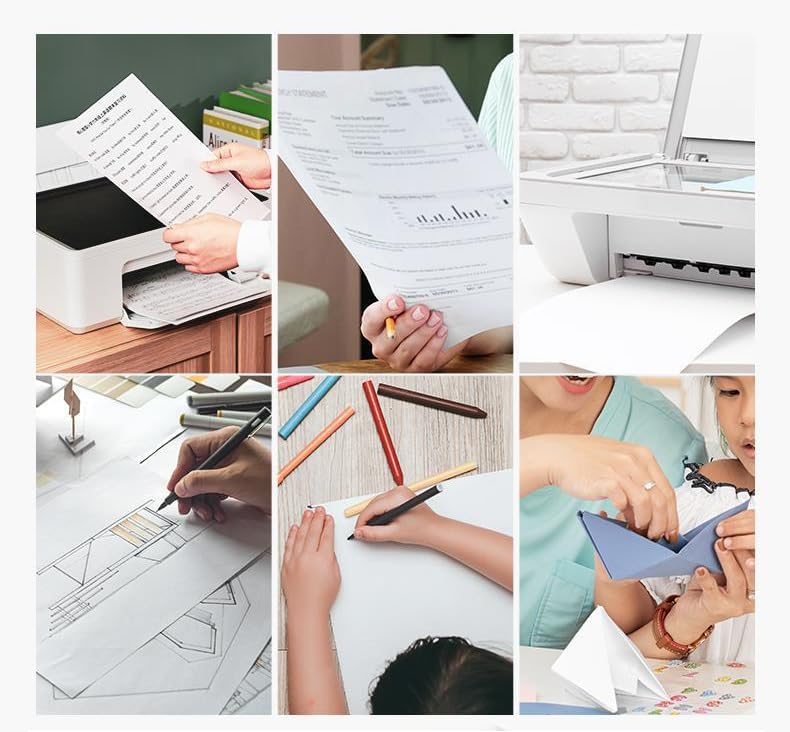 Multipurpose Copy Printer Paper, White, 8.5 x 11 Inch, 1 Ream, 500 Sheets Total