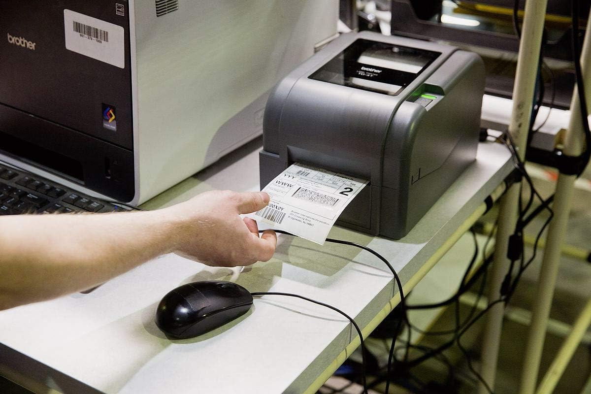 Brother TD-4520TN Desktop Thermal Transfer Printer - Monochrome - Label Print - Ethernet - USB - Serial