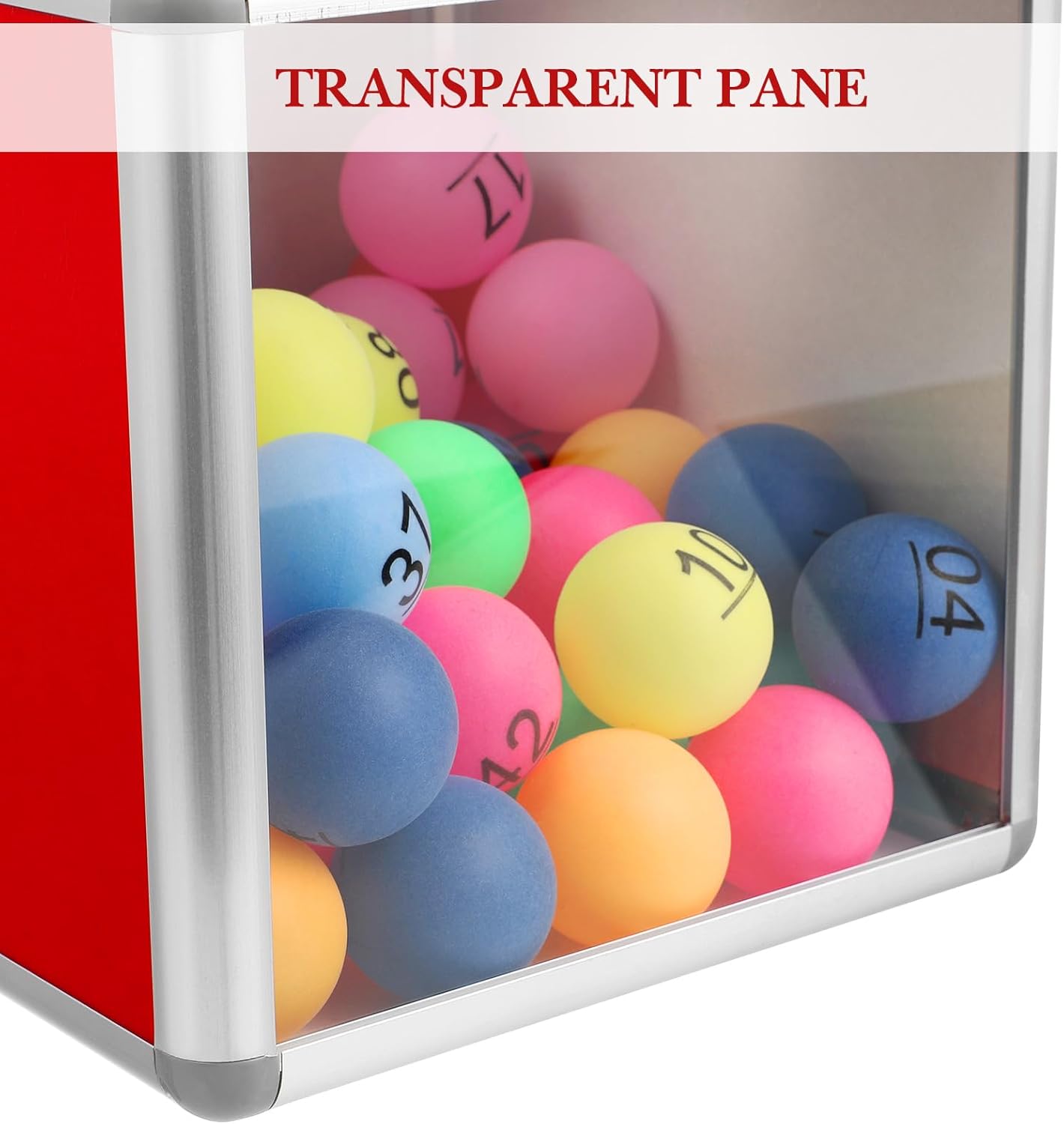 Transparent Lottery Box,20CM Removable Suggestion Ticket Box, Square Donation Collection Case Storage Bin for Raffle Ball Game Case Voting Ballot Aluminum Alloy