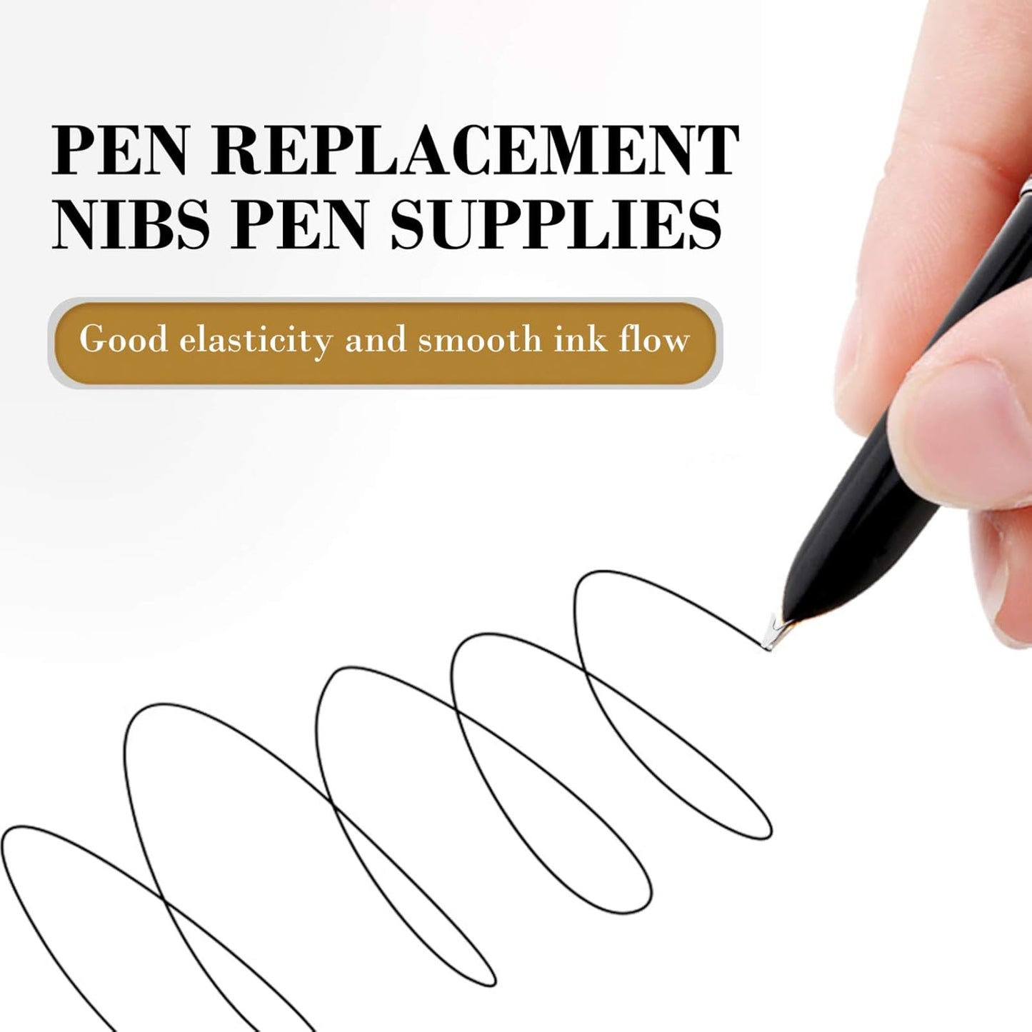 NUOBESTY 30pcs Fountain Pen Nibs Replacement Stainless Steel Calligraphy Pen Nibs Calligraphy Pen Supplies