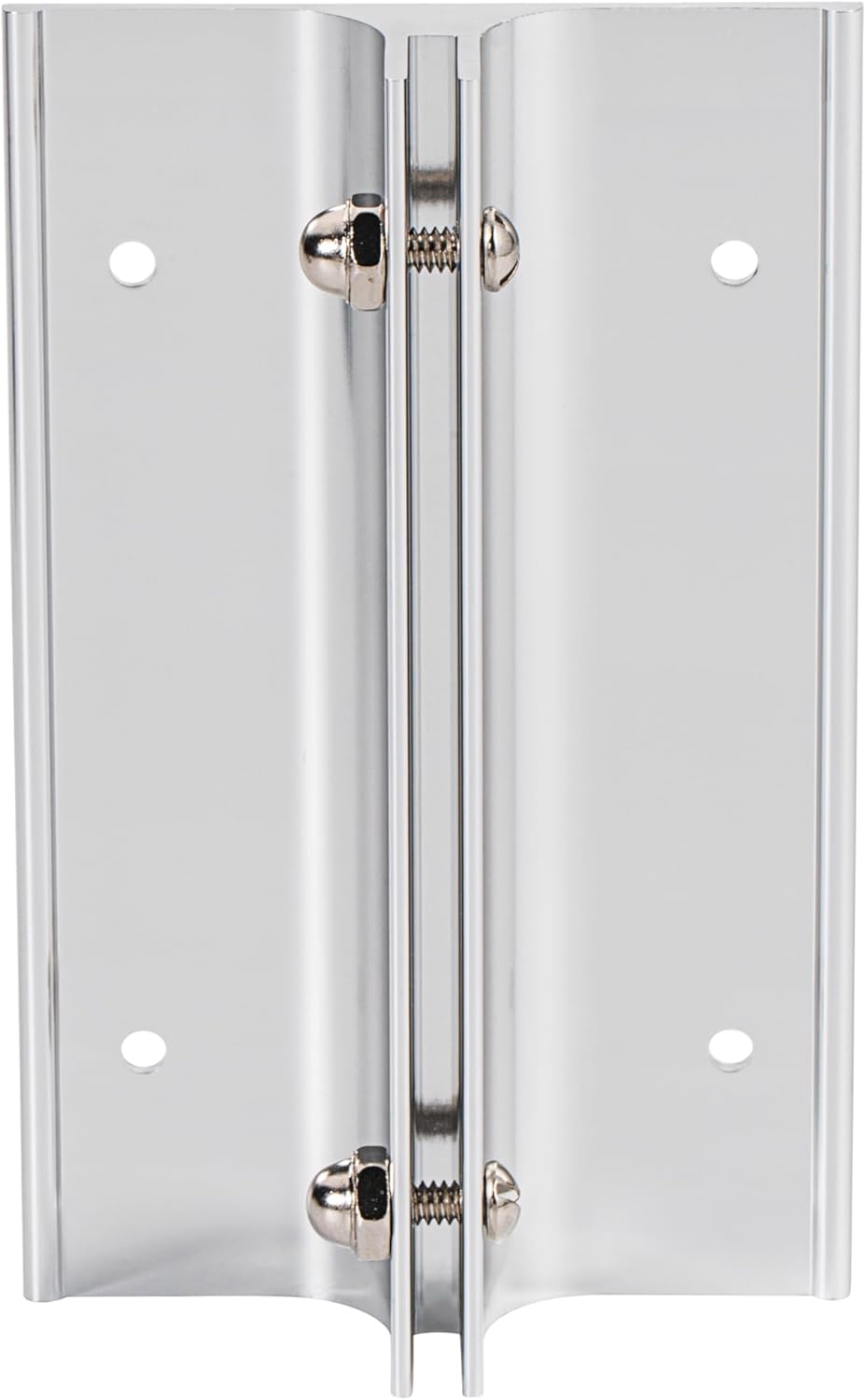 Aluminum Corridor Sign Holder, 10 Pack Direct Sign Mount Bracket, Design for Restroom, Conference Room Classic Silver Signs - 4" Length, 1/8" Substrate - Easy to Install