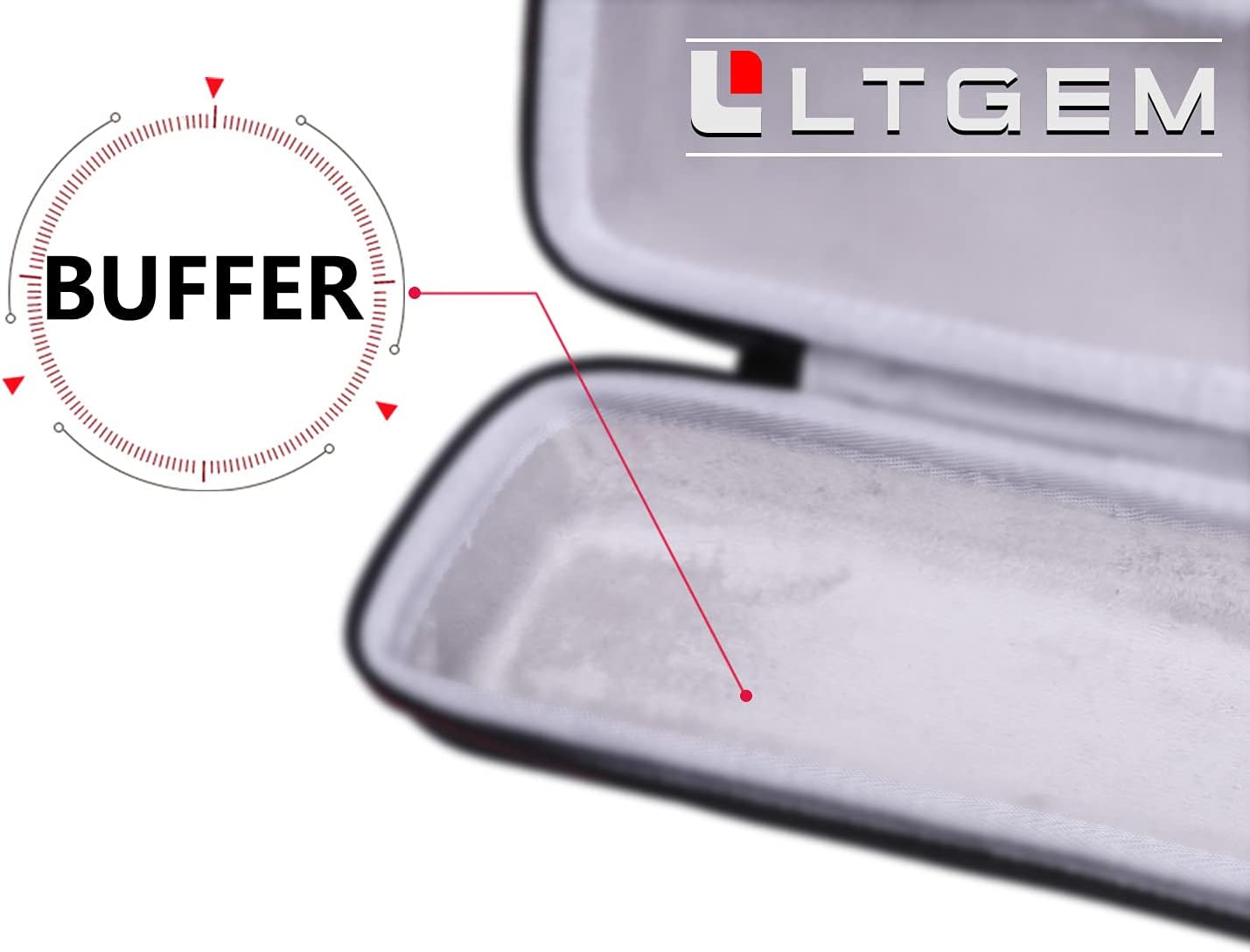 LTGEM Hard Case for Brother DS-640 / DS-740D / DS-940DW / DS-720D & Itari & HP Small USB & Canon imageFORMULA P-208II Document Scanner - Protective Carrying Storage Bag