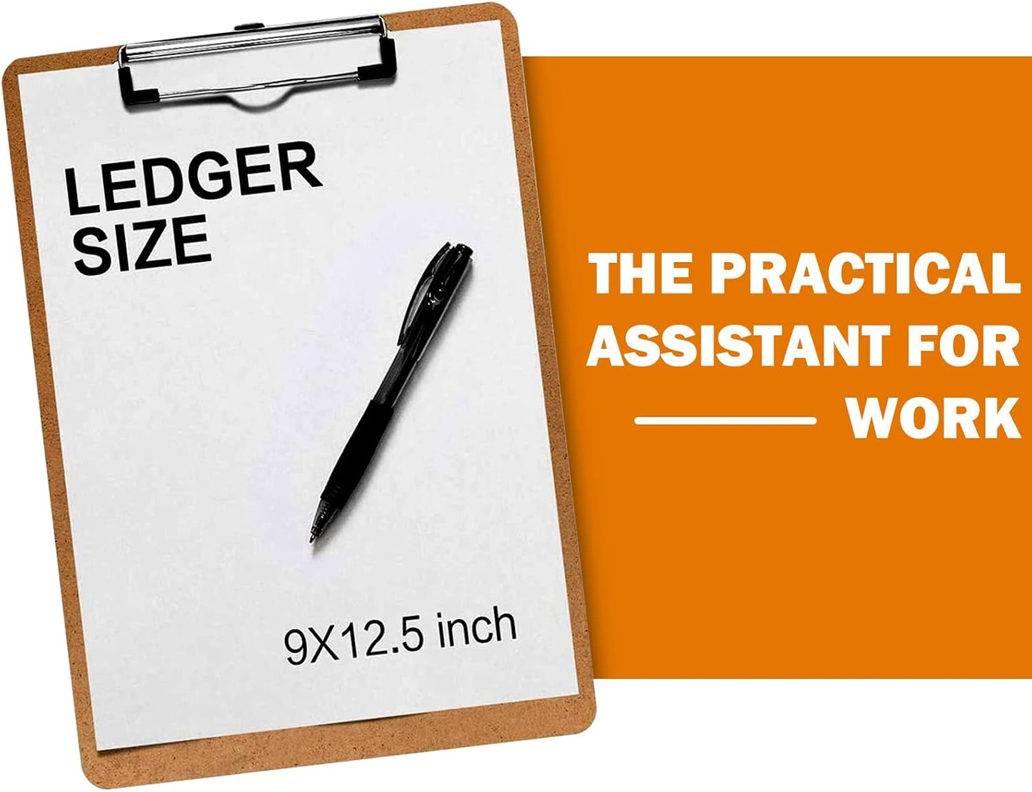 Clipboards, HERKKA 42 Pack Hardboard Office Clipboards Low Profile Clip Standard A4 Letter Size, ECO Friendly