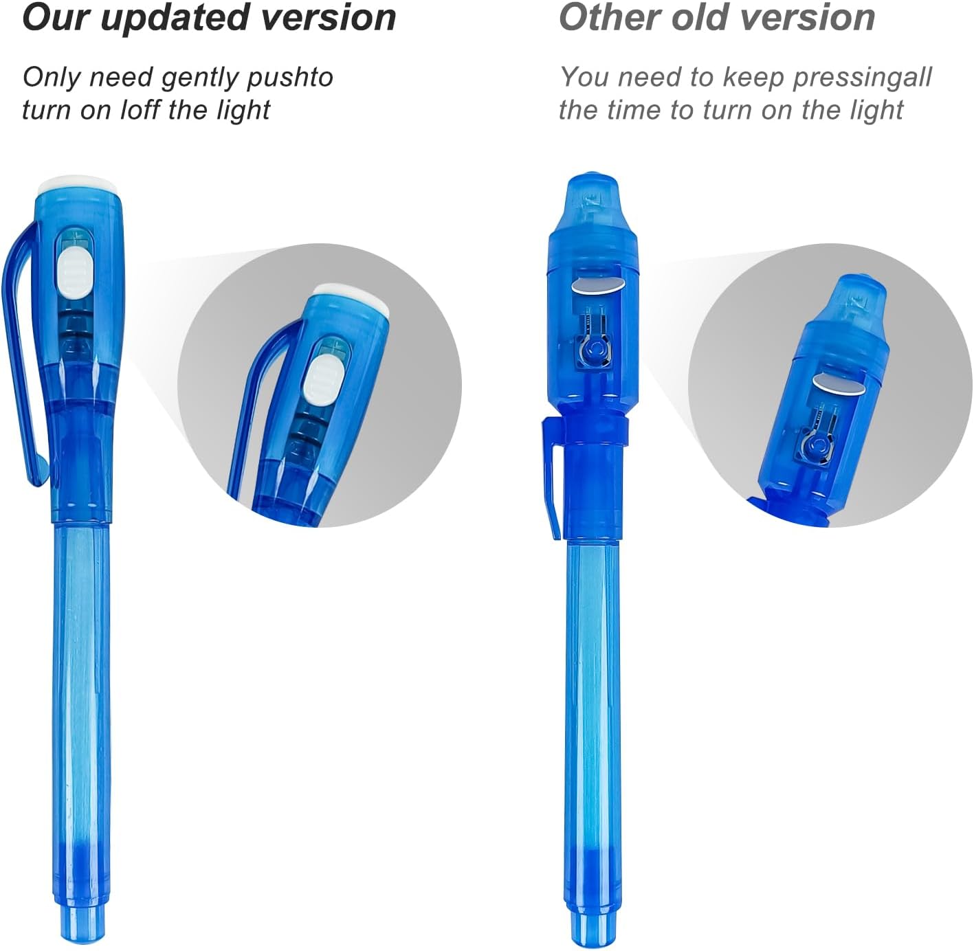 24 PCS Invisible Ink Pen with UV Light Magic Marker Spy Pen Party Favors for Kids Goodie Bags Stuffers for Kids Birthday Gifts Classroom Prizes