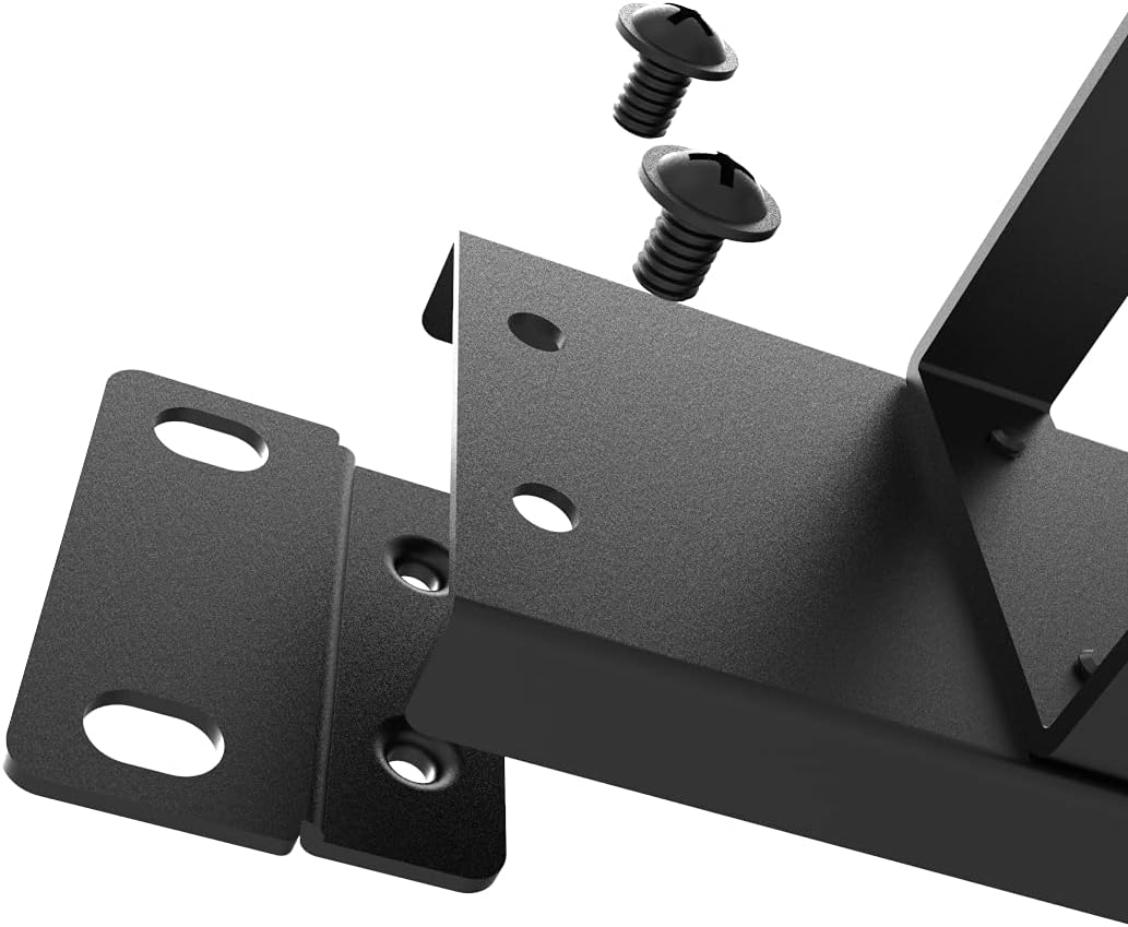 Jingchengmei 19-Inch 1U Metal Horizontal Rackmount Cable Manager with 5 D-Rings (1UCM5R440, Black)