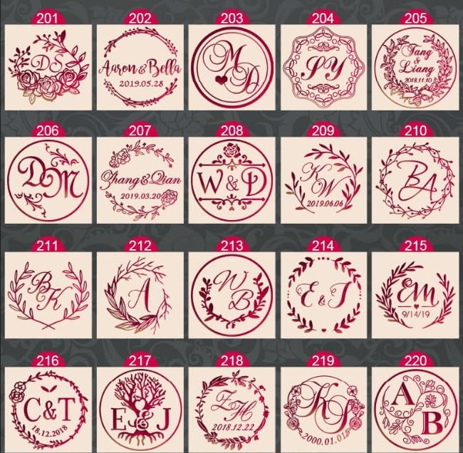 YGHM Vintage Custom Seal Wax Stamp - Personalized Logo/Image Design, Perfect for Wedding Invitations, Envelopes & Hand Crafts