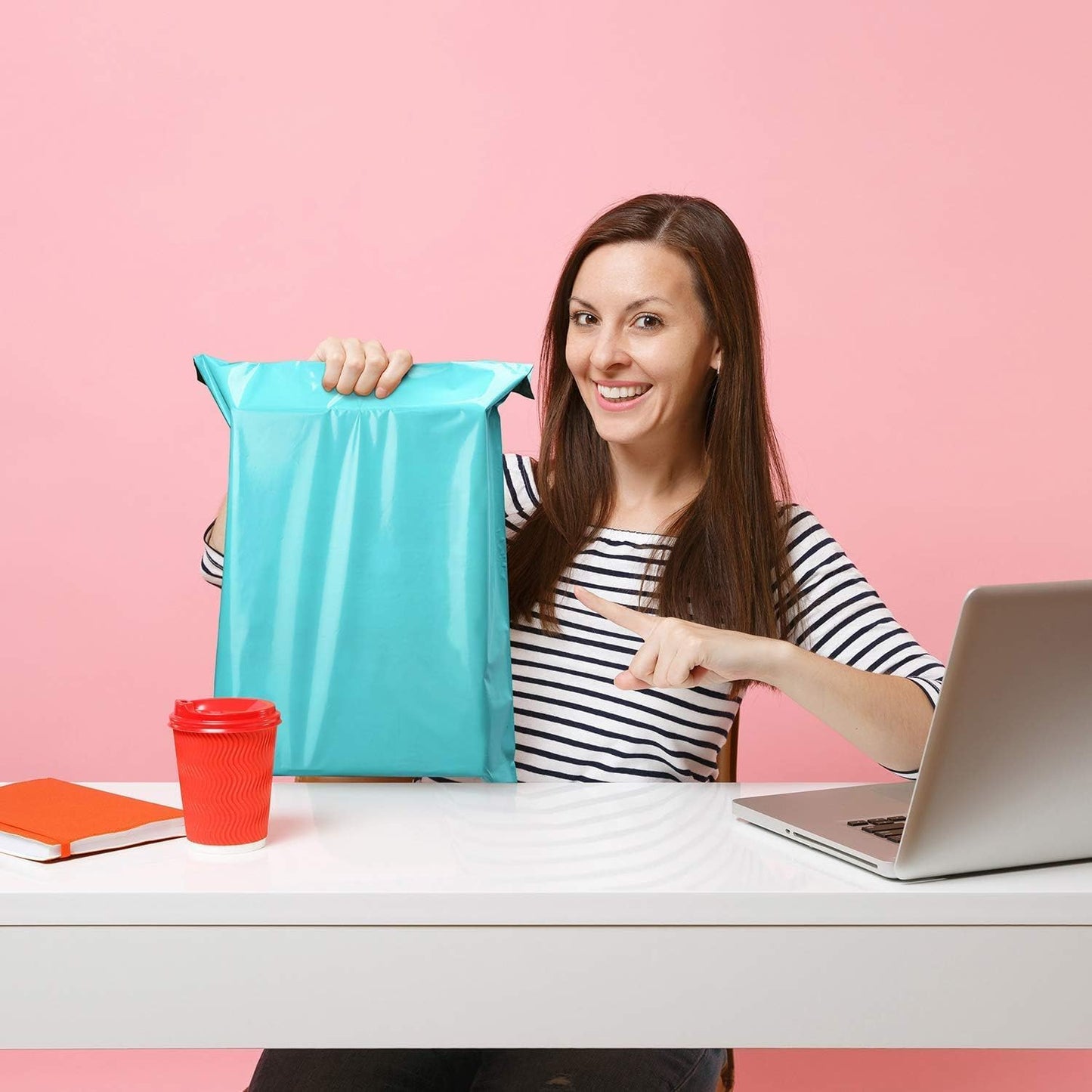 Metronic Poly Mailers 14.5x19 70000 Pack Large Shipping Bags for Clothing Mailing Bags with Strong Self-sealing Adhesive Waterproof and Tear-Proof Poly Bag Bulk in Teal