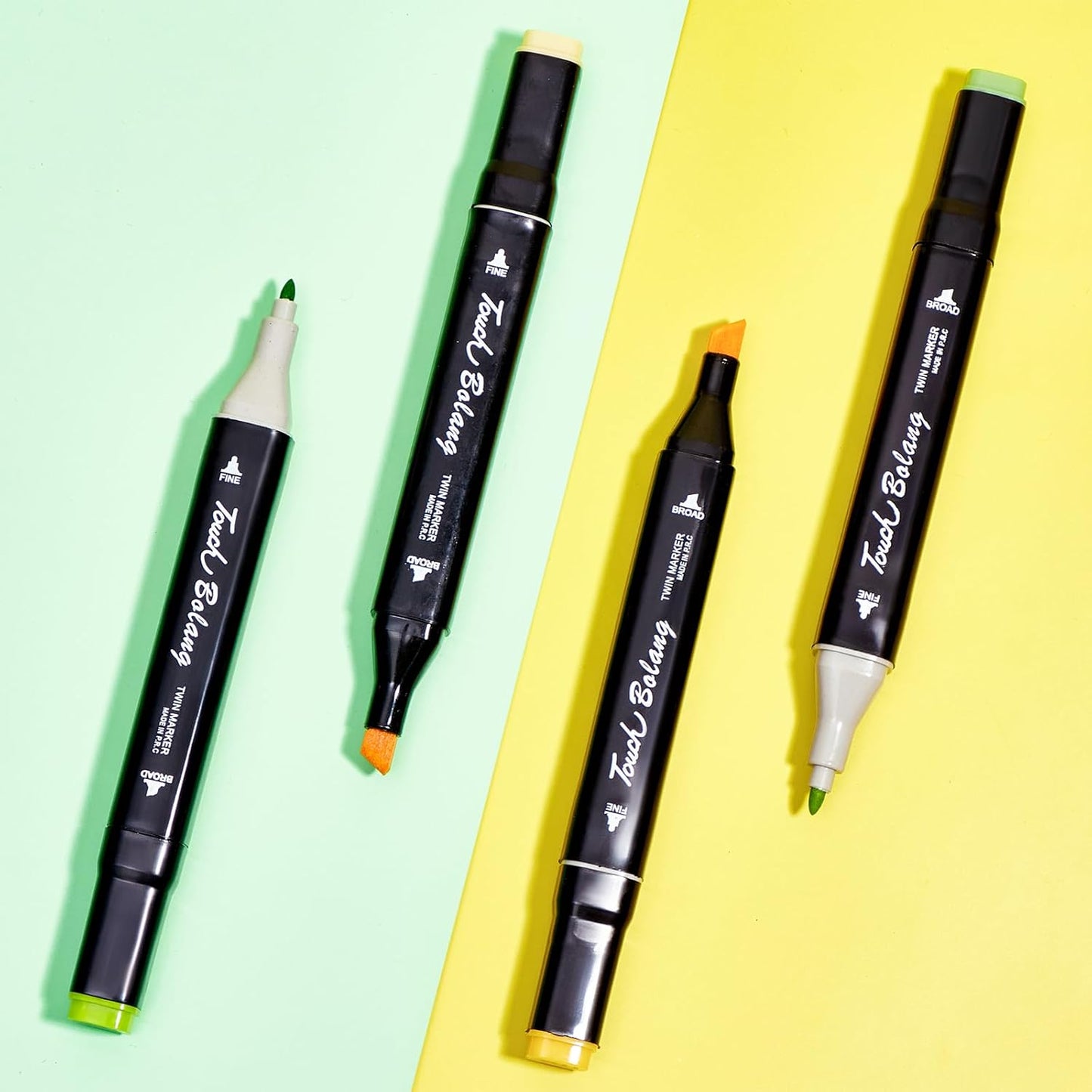 24 Colors Alcohol Markers - Dual Tip Permanent Art Markers Set for Coloring Drawing Painting, Fine and Chisel Tip Alcohol Based Pens with Storage Case for Adult Artists