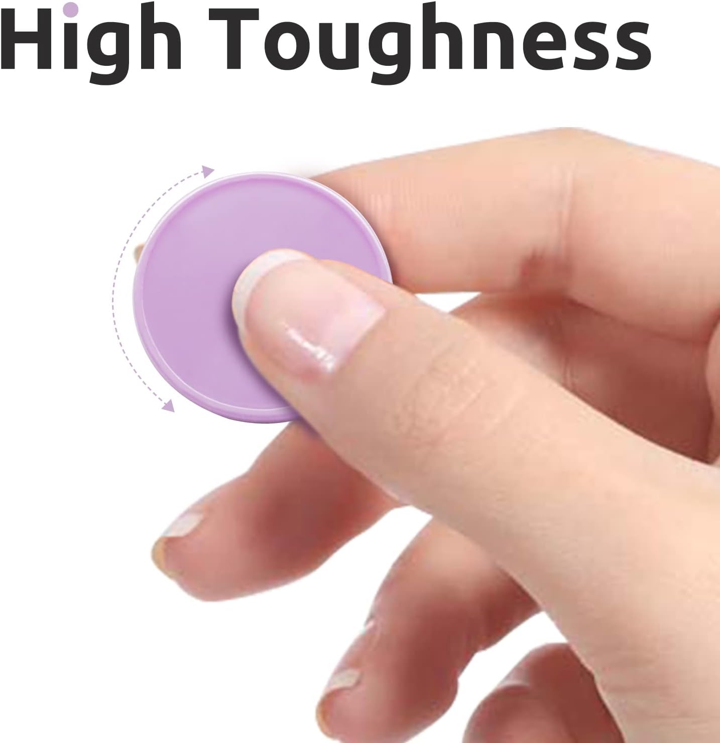 Set of 100 Opaque Plastic Learning Counters Mini Poker Chips Game Tokens with Storage Box (Thistle, 1 Inch)