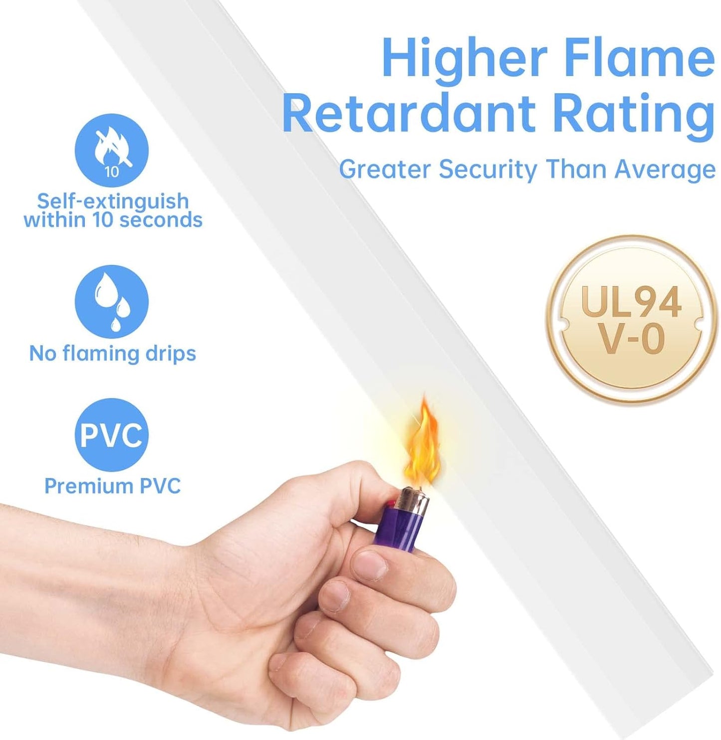 Delamu Large TV Cord Hider Wall, 94.5in Cord Covers for 3-4 Wires on Wall, Easy Set up Cable Hider Cable Management, Wire Hiders Wire Covers for TV Cords, Cables Cover Raceway, 6x W1.18 H0.67in, White