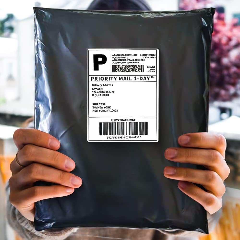 POLYSELLS 100 pcs 19x24 Inches Black Poly Mailers Shipping Envelopes, Strong Adhesive Sealing, Waterproof, and Tear-resistant Postal Mailing Bags for Clothing, Books, and Accessories