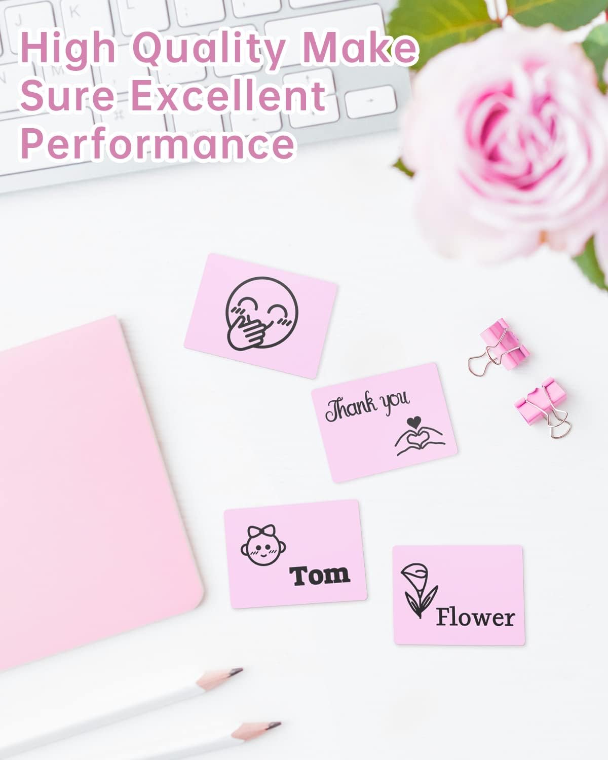 Phomemo M220 Labels,3 Roll Pink Labels for M220 M110 M108 M250 M260 M221 M200 M120 M150 Label Maker,1.57'' x 1.18''(40 x 30mm) Sticker Label for Barcode,Name,Home,Office,School