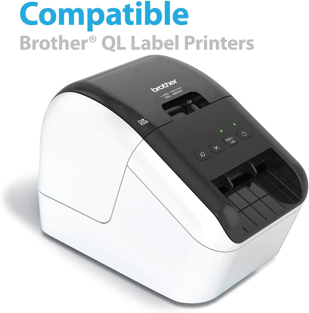 Buhbo Compatible Refill Replacement Label for Brother DK-1201 1-1/7" x 3-1/2" for Address and Barcodes (20 Pack / 400 Labels Per Roll)