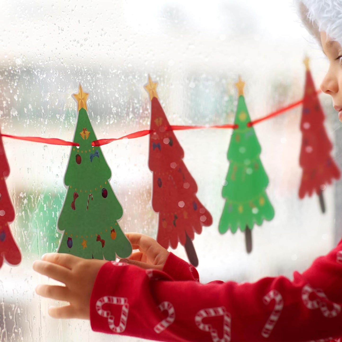 Forest Green Cardstock 8.5 x 11 Thick Printer Paper, Goefun 24 Sheets 80lb Green Card Stock Paper for Christmas Cards Making, Invitations and Craft