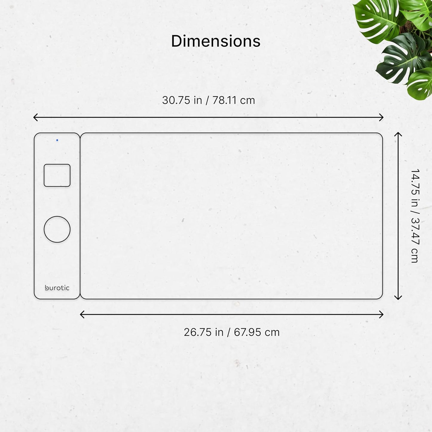 Wireless Charging Desk Pad, Large Non-Slip Reversible Felt & Vegan PU Leather Desk Mat, Waterproof, Detachable Magnetic Panel - Organize, Charge 2 Devices, Apple & Android Compatible - Black