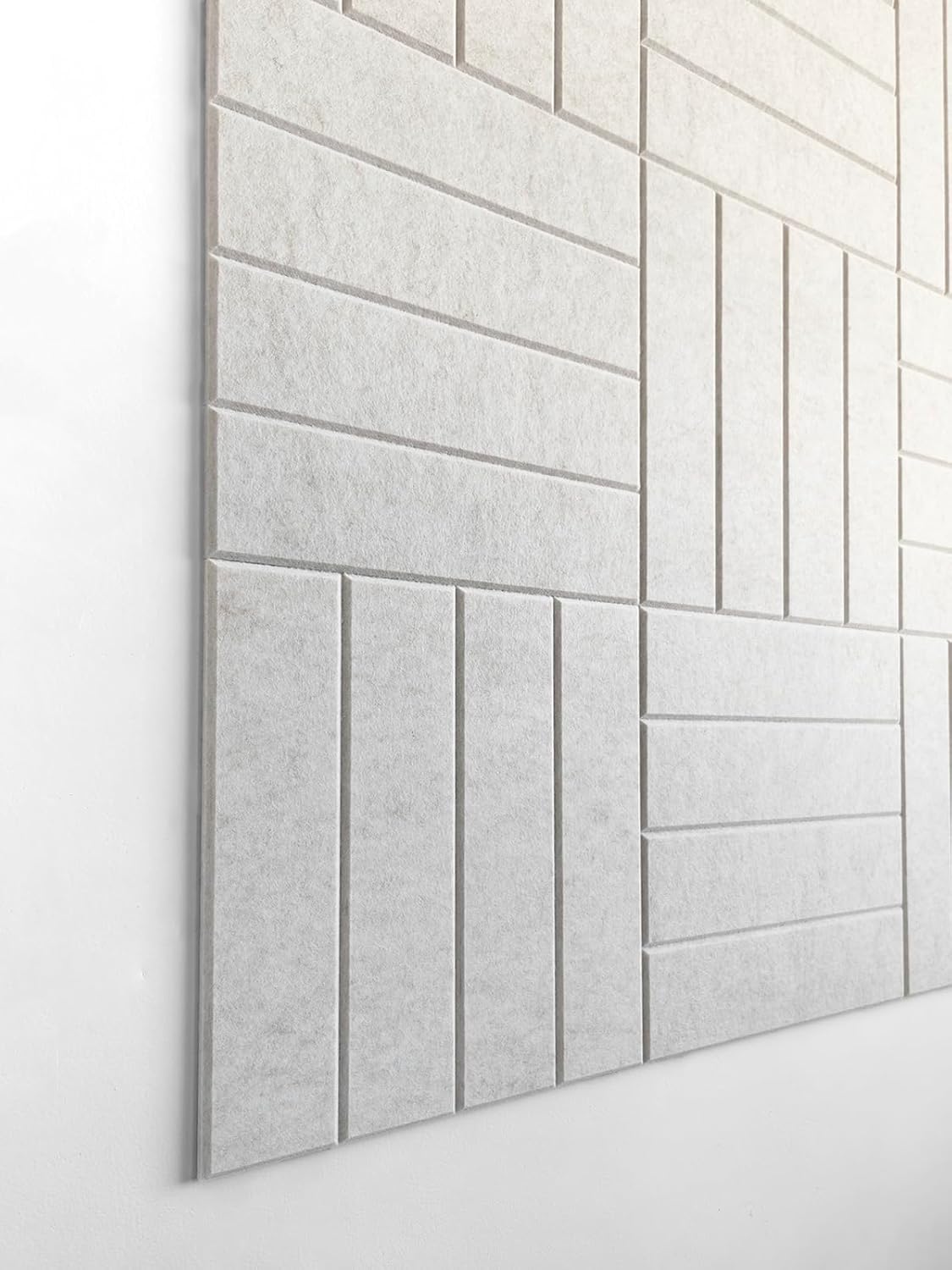 Large Cork Board Alternative - 12-Pack Felt Wall Tiles with Safe Removable Adhesive Tabs, Cork Wall Tiles Bulletin Board Home Office Essentials -