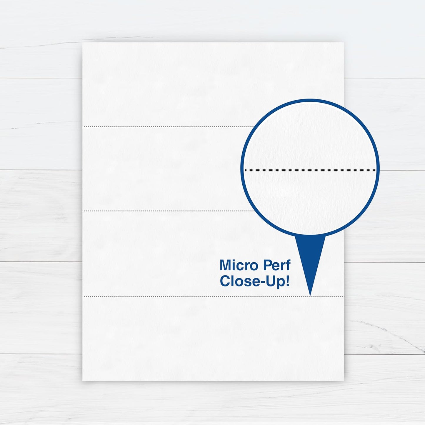 PrintWorks Professional 4 Part Perforated Paper 8.5” x 11” - Perfect For W-2, 1099, & Statement Use - Made in the USA - 500 Sheets - 20 lb - Printer Compatible - White (04298)