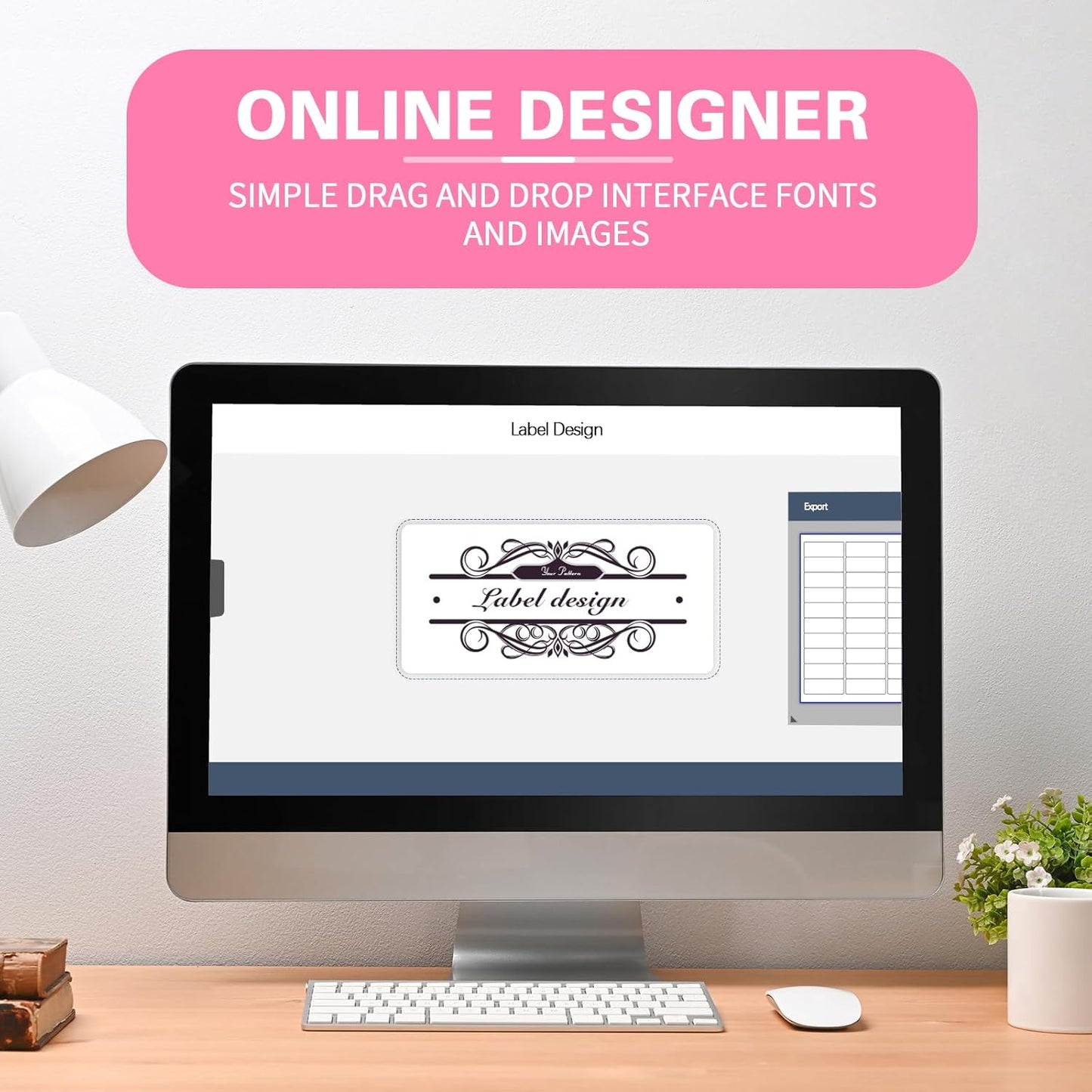 8-1/2 x 11 Neon Color High Light Labels for Laser & Inkjet Printer, Strong Adhesive (Pink, 1" x 2-5/8" - 30 Per Page | 600 Labels)