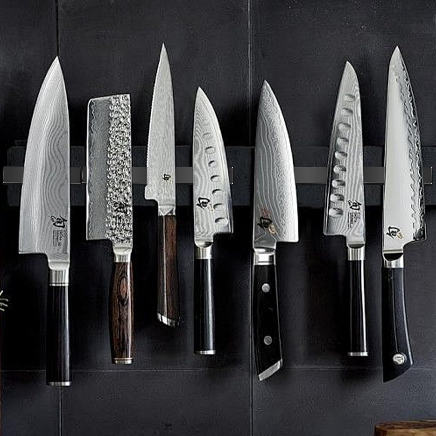 LOVIMAG Rare Earth Bar Magnets, Black Waterproof Strong Neodymium Magnets with Epoxy Coating and Double- Sided Adhesive for Fridge, Scientific, Shower Door, Office Etc, 60 x 10 x 3 mm, Pack of 5