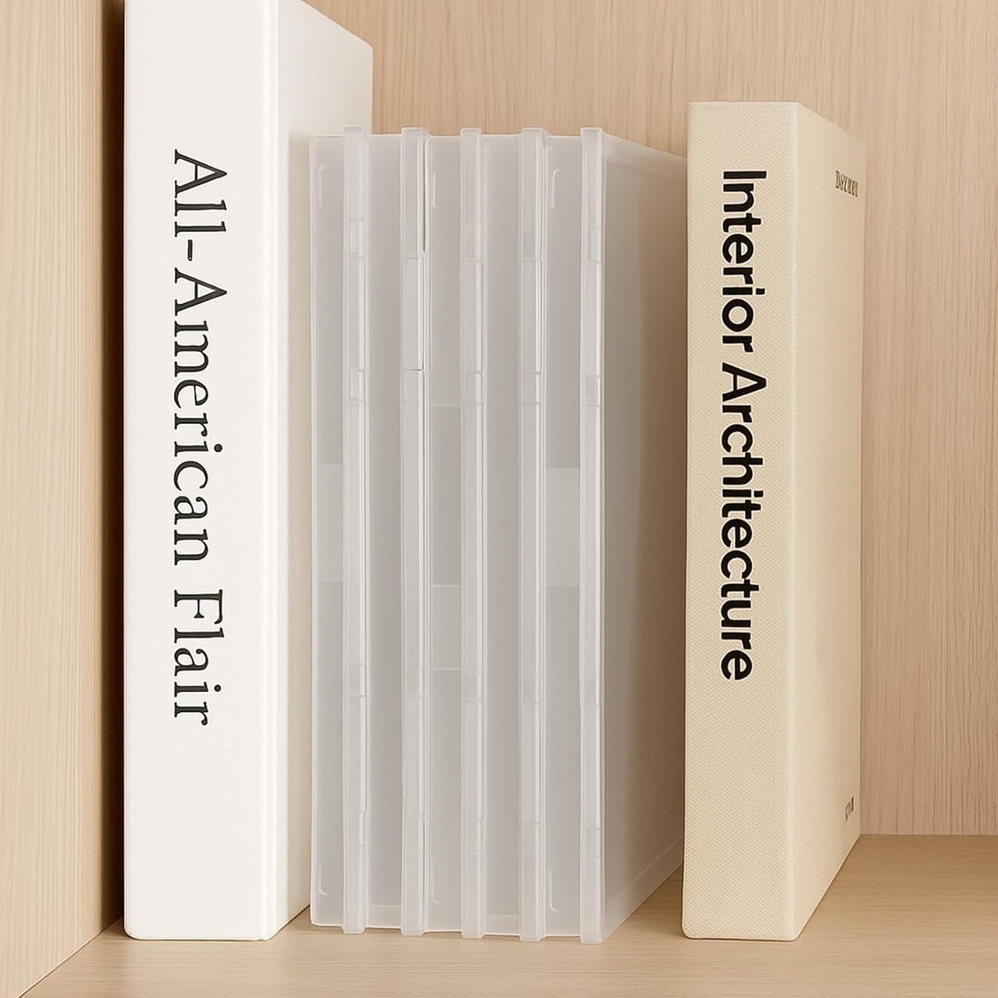 6 Pack Plastic Storage Box Organizer, Portable Clear Document File Case Containers For A4 Letter Paper, Magazine, Photo, Craft Art Supplies Board Game Storage