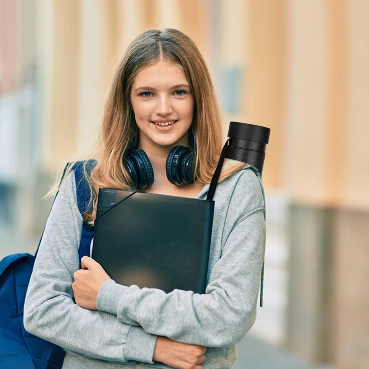 DEWEL Poster Tubes with Strap, Poster Documents Storage Tube, Extendable Tube for Blueprint Holder, Art Storage Drafting Transport Tube, Expands from 22 to 34 inches, Black/Brown 3 Packs