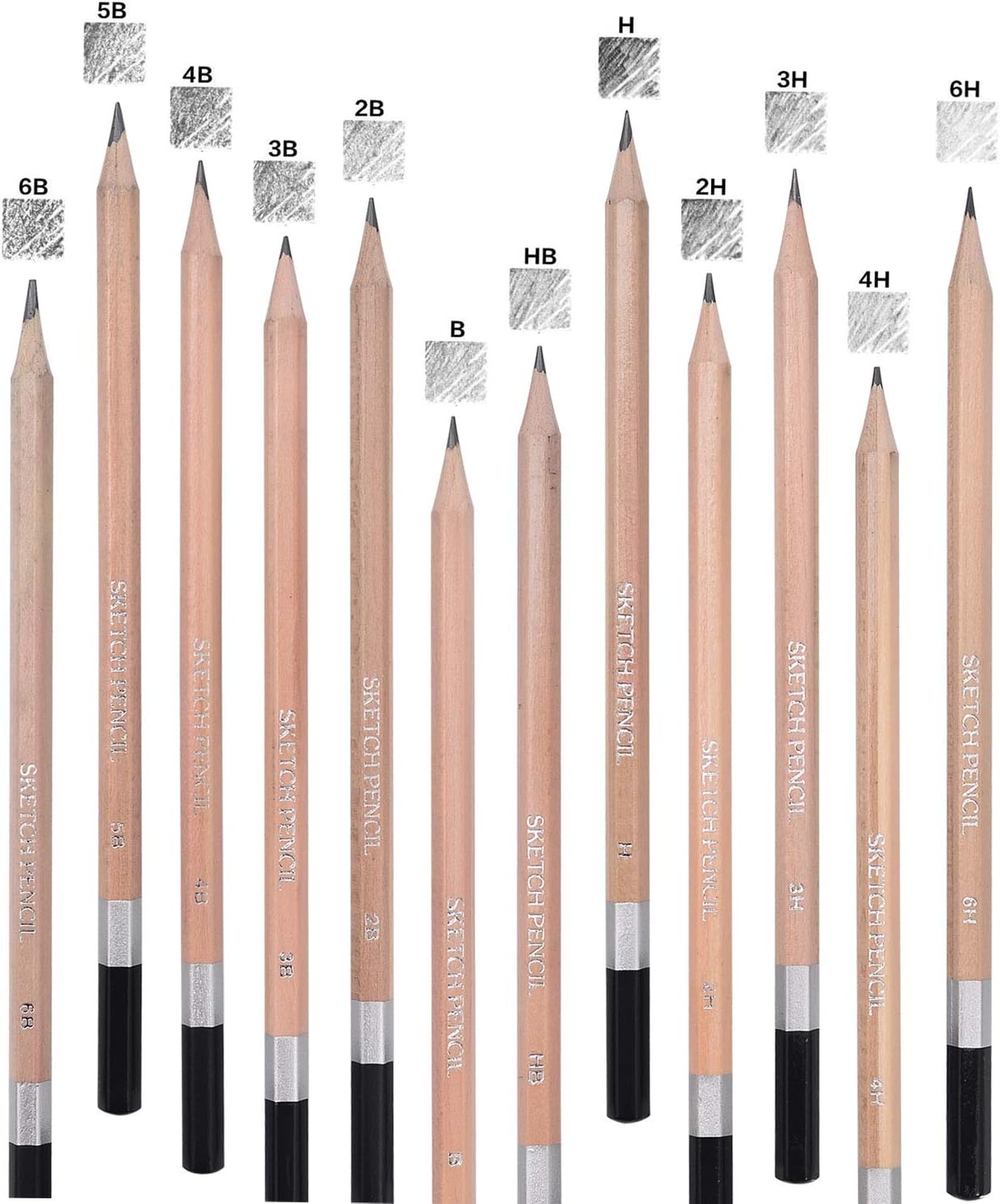 Sketching Drawing Pencil Set,33pcs Professional Charcoal Pencils Artist Kit with Sketch Book,Art Set Supplies for Teens,Kids Adults,Artists,Beginners(33pcs)