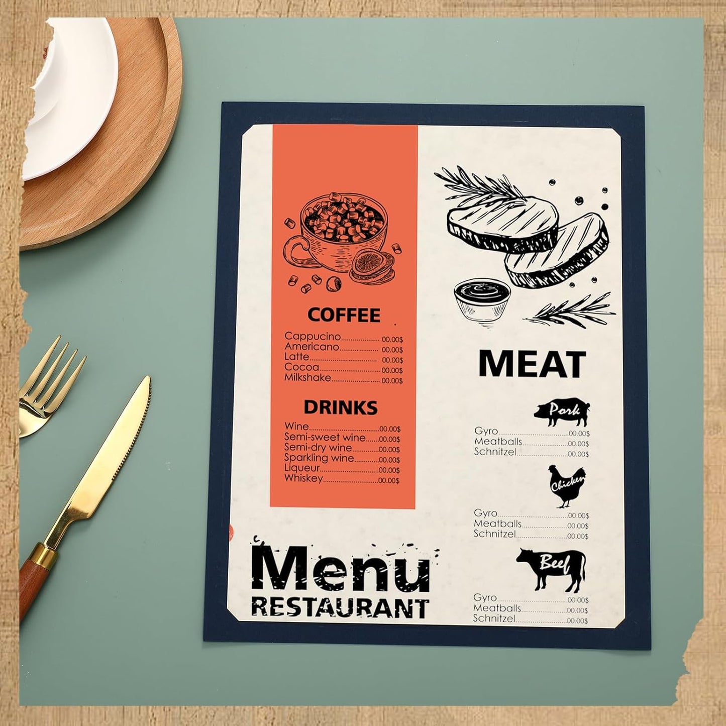 Epakh 300 Pcs Old Age Parchment Paper 8.5 x 11 Inch Standard Letter Vintage Colored Old Parchment Double Side Printing Paper (Light Gray)