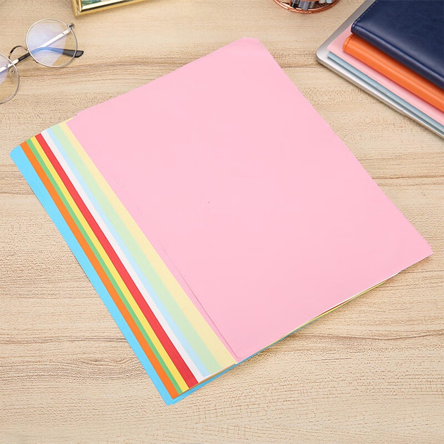 M&G 100 Sheets Colored Copy Printing Paper Assorted Colors, 8.3 X 11.7 in Construction Paper for Card Making Scrapbooking Kids School Office DIY Craft
