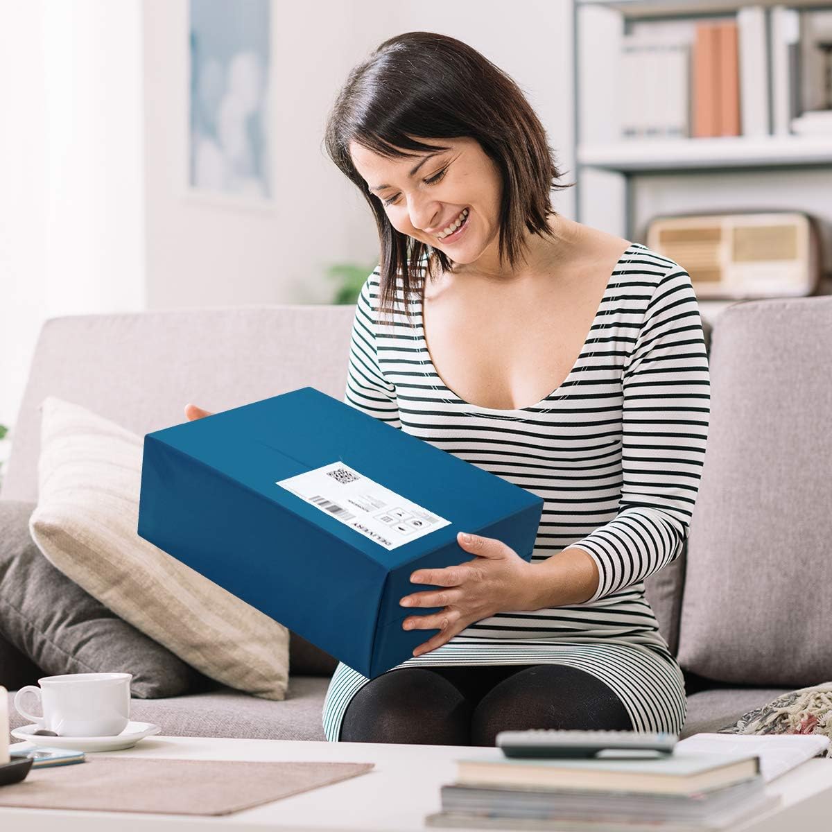 UCGOU Poly Mailers 19x24 Inch Navy Blue 100 Pack Extra Large Shipping Bags Strong Thick Mailing Envelopes Self Seal Adhesive Waterproof and Tear Proof Boutique Postal for Clothing Quilt and More