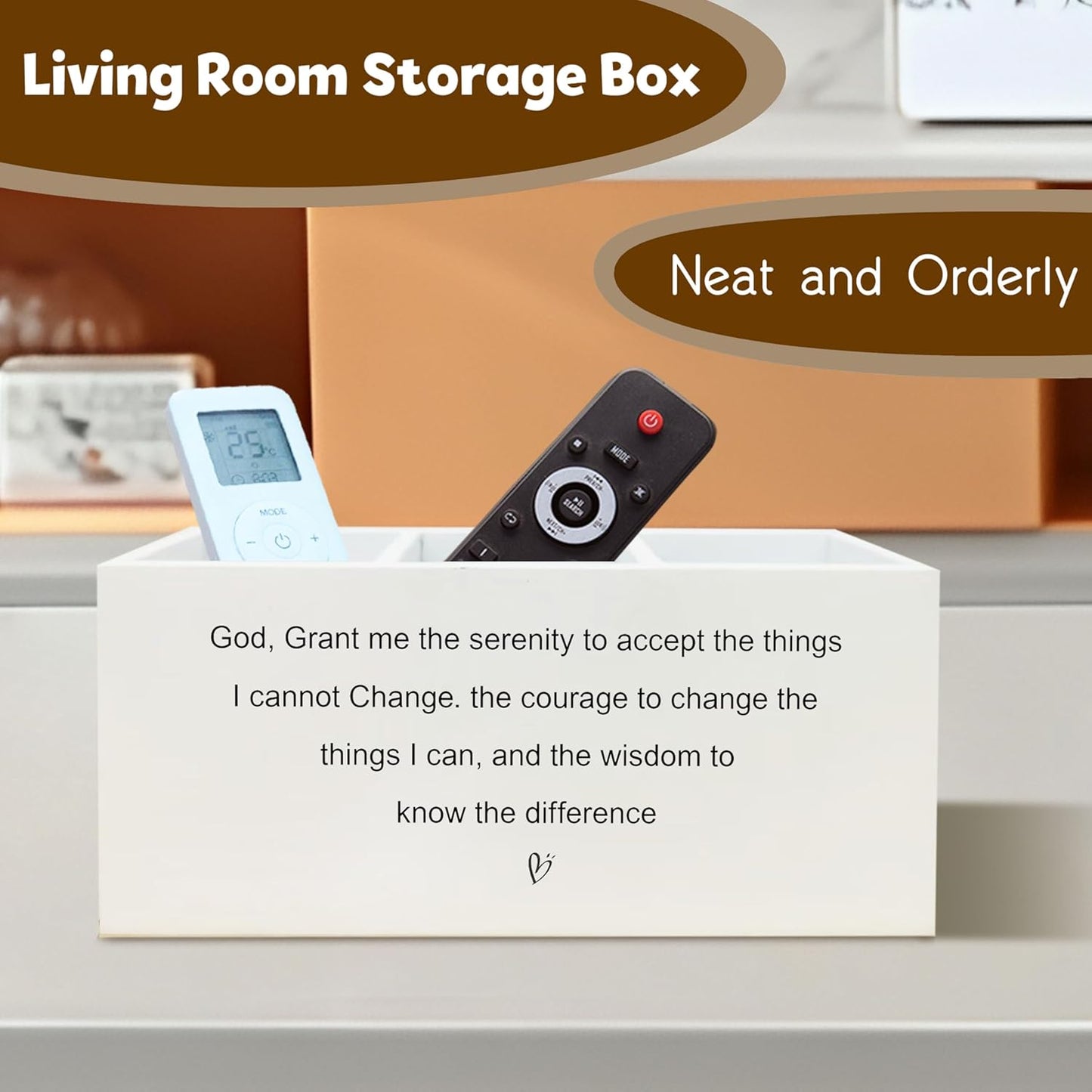 Inspirational Christian Pen Holder for Desk, Christian Gifts for Women Men, Motivational Bible Verse Scripture Wooden Pen Pencil Holder Organizer for Office Desk Accessories